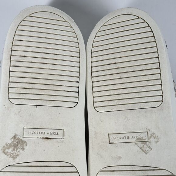 Tory Burch Womens Shoes Size 11 Huarache Weave Snakeskin Leather Slip On Sneaker - Picture 12 of 16